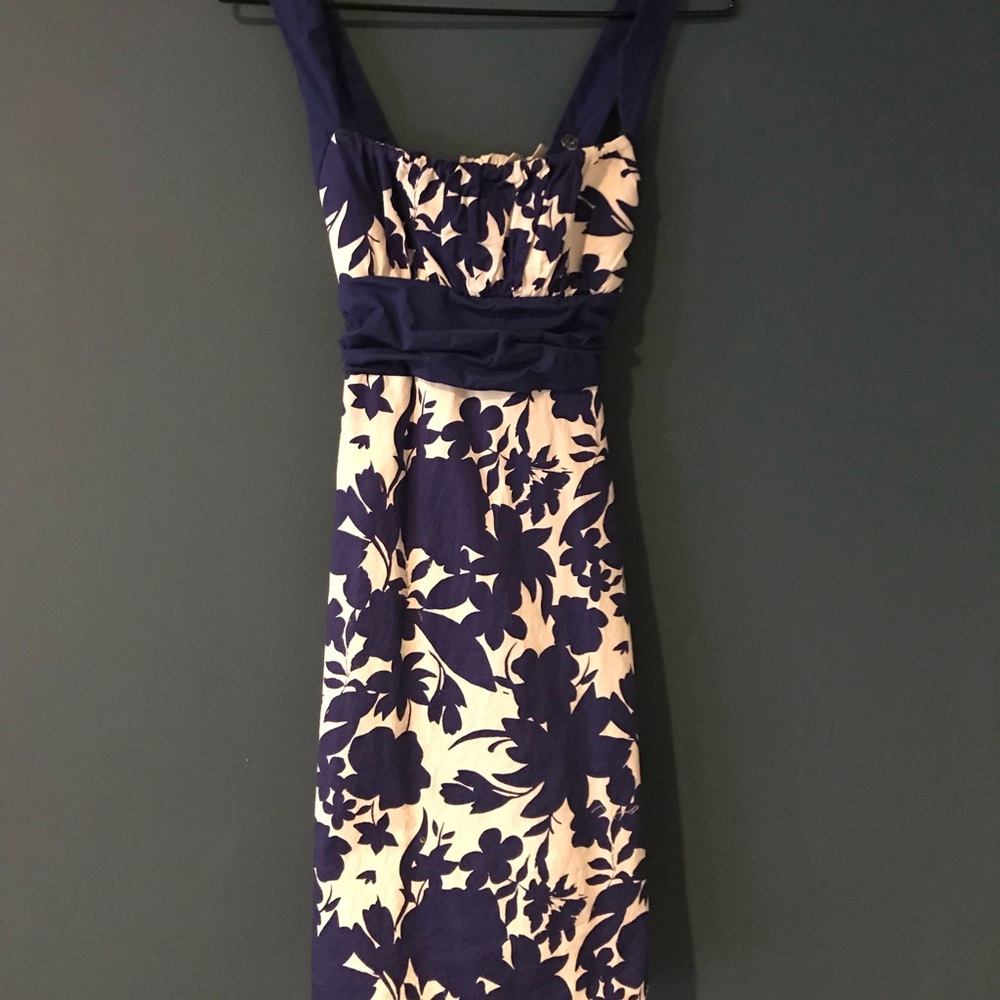 Blue/White Floral Dress